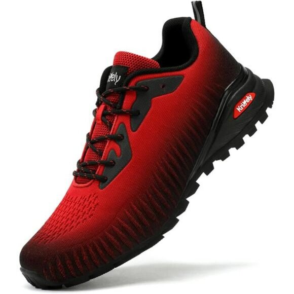Mens Running Shoes Lightweight Breathable Walking Sneakers Non Slip Trail Gym - Picture 1 of 7